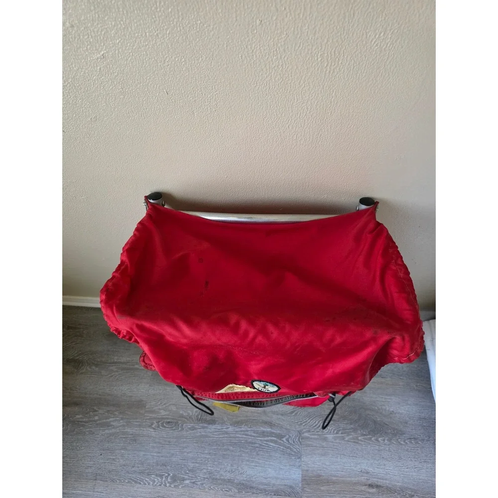 Vintage Kelty Red External Frame Backpack Sierra Club Patch Hiking Camping Bag